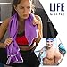 VENTURE 4TH Quick Dry Microfiber Towel - Odor Resistant, High Performance Towels for Gym, Camping, Travel, Yoga and Beach (Purple-Gray Large) - Includes Tear Resistant Bag