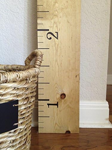 Wooden Growth Chart Ruler: Golden Wheat