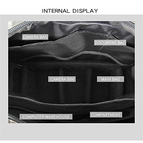 QiHaoHeji Tasche für Digitalkameras, vielseitig verwendbar, Fototasche aus Nylon, wasserdicht, mit Stativ, Fotographie… – Bild 8