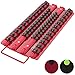 Socket Organizer Tray | Red Tray with Black Clips | Holds 48 Pcs Sockets | Professional Quality Tools Organizer | by Olsa Tools