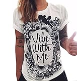 LolliLook Women's Short Sleeve Graphic Print T Shirt
