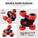 Rimila Electric RC Stunt Cars 2WD Off Road Remote Control Vehicles 2.4GHz Racing Vehicle LED Headlights Extreme High Speed 7.5MPH 360 Degree Rolling Rotating Rotation(Battery Not Included)