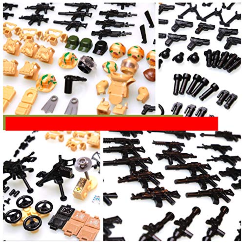 inFUNity Army Minifigures Armor and Weapons Guns Military Gear