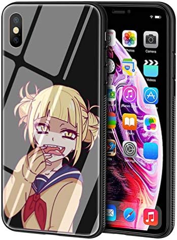 LBIAO 9H Tempered Glass iPhone 7/8 Cases, LB-114 Anime Himiko Toga Boku No Hero Academia Design Printing Shockproof Anti-Scratch Soft Silicone TPU Cover Phone Case for Apple iPhone 7/8