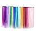 OKOK Bundle 24 Pieces of 20 Inches Multi-colors Party Highlights Colorful Clip in Synthetic Hair Extensions，Straight long Hairpiece