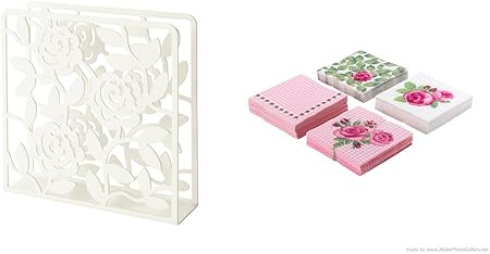 Amazon Com Ikea S Liksidig Napkin Holder White And Kunnig Paper