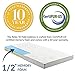 Modway 4” Relax Tri-Fold Mattress Topper CertiPUR-US Certified with Soft Removable Cover (25