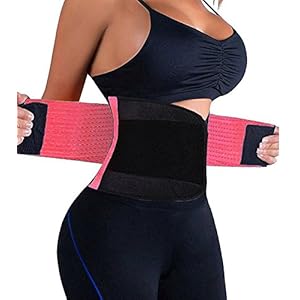 VENUZOR Waist Trainer Belt for Women – Waist Cincher Trimmer – Slimming Body Shaper Belt – Sport Girdle Belt (UP Graded)