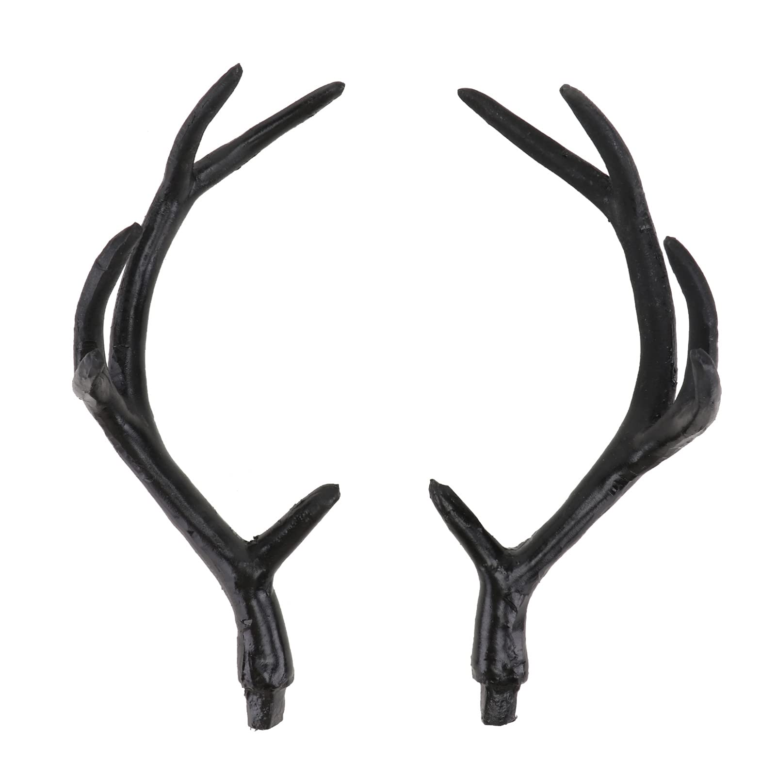 Sewroro 1 Pair Deer Antlers Headband Costume Simulated Deer Horn Headdress Gothic Deer Horn Headband Cosplay Hair Hoop for Halloween Christmas Cosplay Party