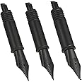 Set of 3 Hongdian Fountain Pen Black Nibs (Fine, Extra Fine and Bent Nib) for Black Forest 1850, 1851, M2, 1843, 6013, 517D, 517S, 525,H1, H3, A3, 1843 and 920 Series