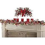 Lighted Frosted Red Berry Garland
