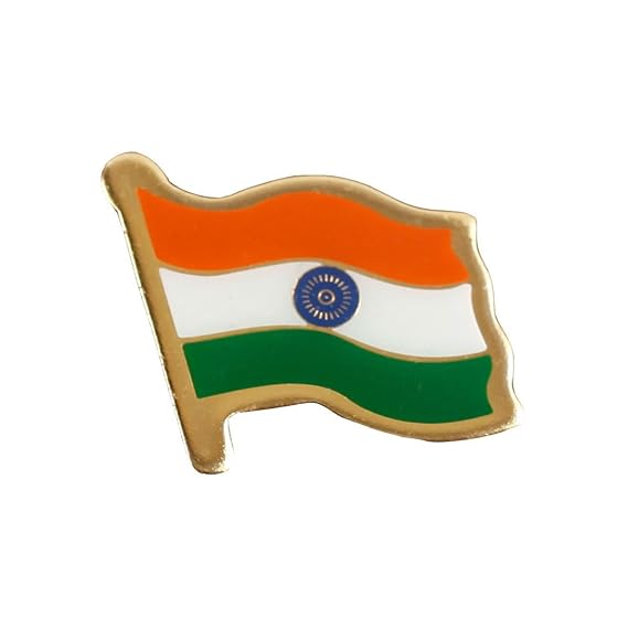 Buy The Flag Shop Indian Flag GoldPlated Brass Lapel Pin/Brooch/Badge