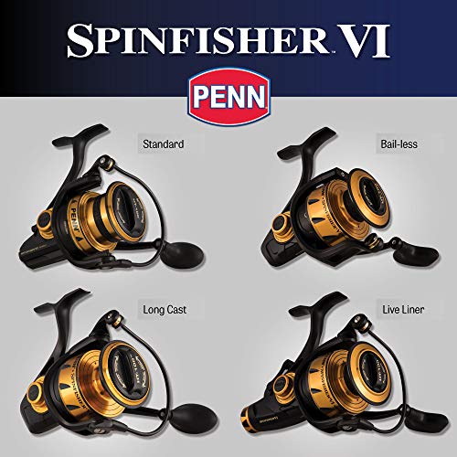 PENN 7' Spinfisher VI Fishing Rod and Reel Spinning Combo, 7',