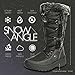 DailyShoes Women's Woman's Knee High Up Warm Fur Water Resistant Eskimo Snow Boots