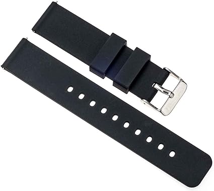 Amazon Co Jp 時計 ベルト ラバーベルト シリコン バンド 22mm ブラック 家電 カメラ