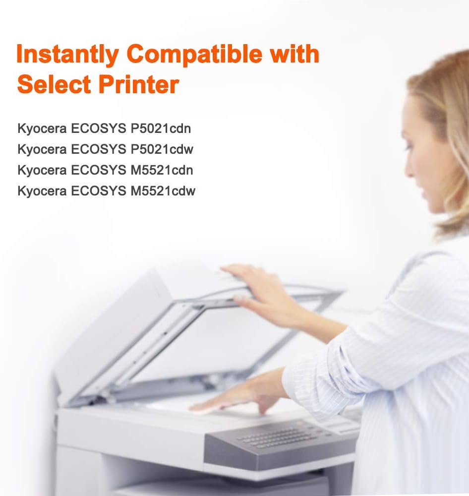 ejet TK-5230K Compatible for Kyocera TK 5230 TK5230 Toner Cartridges for Ecosys M5521CDN M5521CDW P5021CDN P5021CDW(Black Cyan Magenta Yellow - Image 3