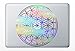 Eyval Decal Flower of Life Laptop | Car Vinyl Sticker | Sacred Geometry (Rainbow Metallic)