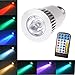 Lemonbest 5 Watt E27 RGB 16 Color Options and Memory Feature LED Magic Spotlight Bulb with 28 Key IR Remote Control, 4 Mode Flashlight Lamp (1pc)