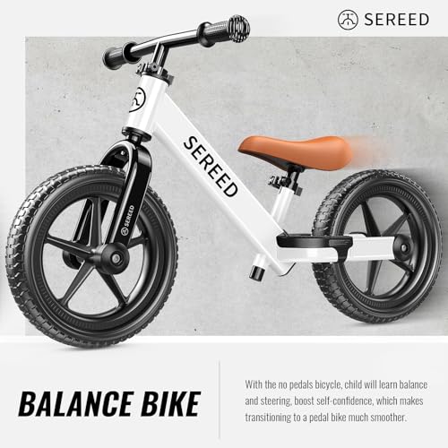 SEREED Toddler Balance Bike 2 Year Old, No Pedal Kids Bike Toys for 2-5 Years Old, Kids Bicycle with Tool-Free Adjustable Seat and Handlebar, Gift for 2-3 Boys Girls