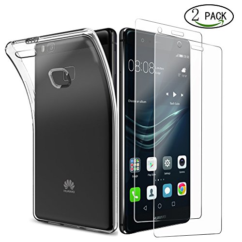 [2 Stück] Huawei P9 Lite Panzerglas Folie,Wellead Panzerfolie Displayschutzfolie Schutzfolie für Huawei P9 Lite