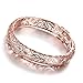 DILANCO 18K Rose Gold-Plated Bangle Bracelet for Women