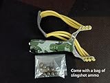 Sunwon® Powerful Aluminium Alloy Camouflage Bow Catapult Outdoor Hunting Slingshot