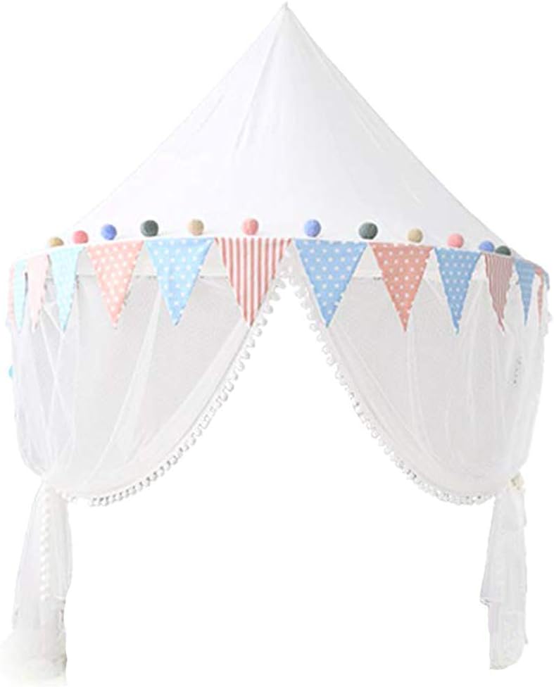 Kinder Baby Bett Baldachin Hangen Chiffon Ball Moskitonetz Kinderzimmer Dekor