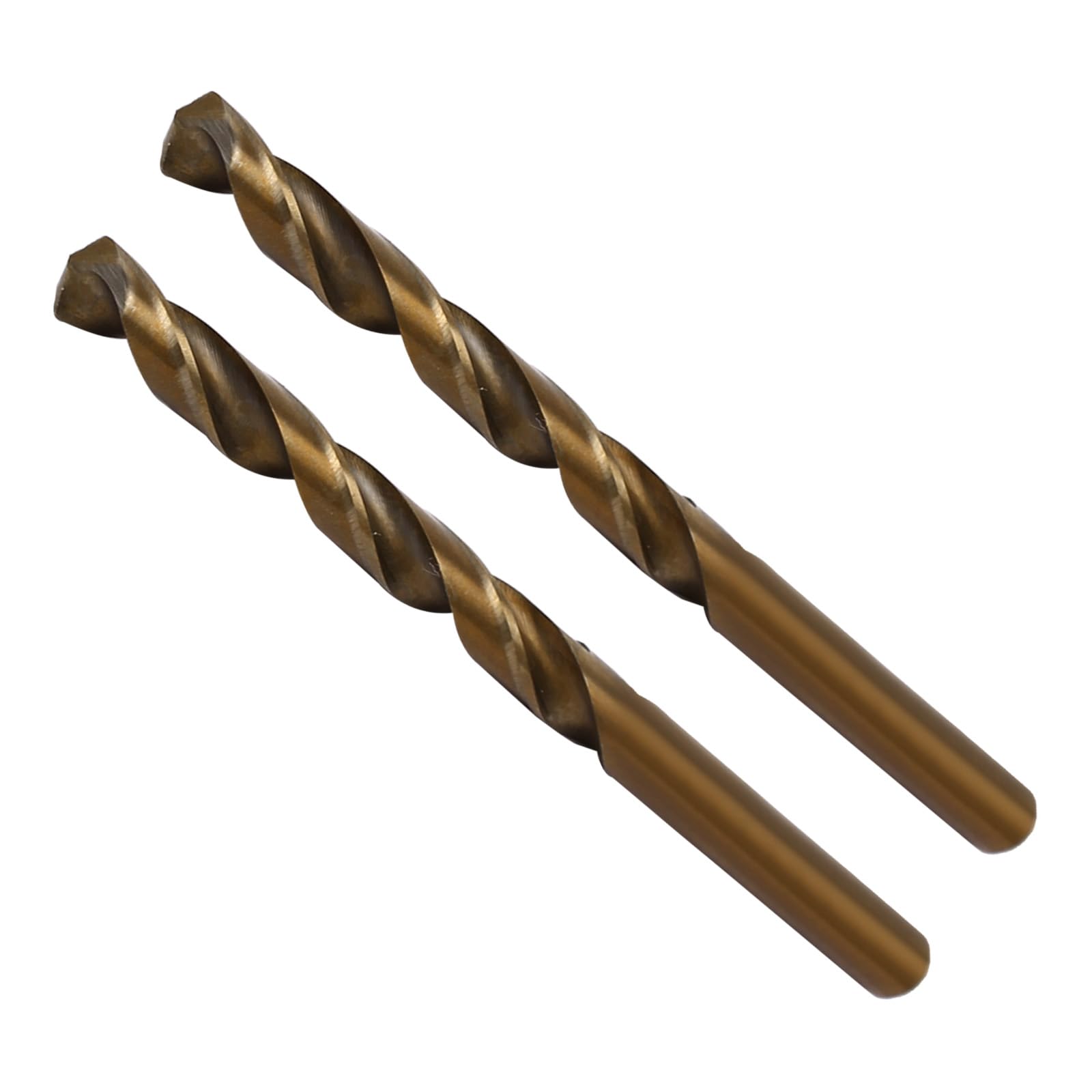 CoCud High Speed Steel Cobalt Twist Drill Bits, 6.9mm Diameter 108mm Length, Straight Twist Jobber Drill Bit - (Applications: for Metal Woodwork Plastic Aluminum), 2Pieces