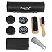 Magicfly Shoes Polish Kit-9Pcs Shoe Shine Care kit Neutral with Elegant PU Leather Compact Case