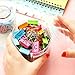 Coideal Smiling Binder Paper Clips - 40 Pcs 19mm Mini Colored Metal Fun Clip Clamps with Cute Smile Face Assorted Color for Office (0.75 inch, Small)