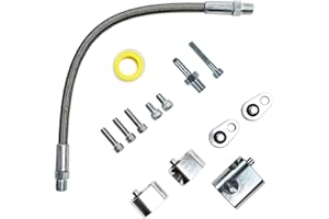 LLNSEAUTO LS Cylinder Head Coolant Steam Port Crossover Hose Steel Braided Tube Kits LS Throttle Body Bypass Hose Kit w/Tape | Fit for GM LS Series Engines LSX, LS1, LM7, LR4, LQ4, LS6, L59, LQ9, LM4, L33
