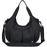 Large Tote Bag for Women Slouchy Waterproof Nylon Shoulder Hobo Bag Purses Satchel Crossbody Bag for Work Commute Shopping