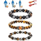 DivaGlamz Histone Germanium Lymphatic Detox Bracelet For Women, Natural Stone Beads Layered Lymphatic Drainage Health Energy Healing Bracelets Adjustable Crown Beaded Gift Jewelry