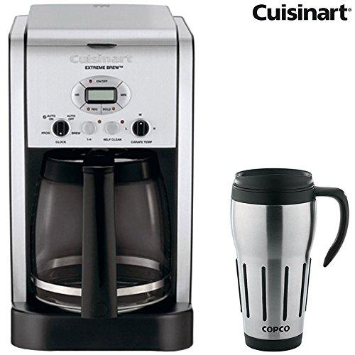 Click Here to See More Images Cuisinart DCC-2650FR Brew Central 12-Cup Programmable Coffeemaker (Factory Refurbished) with 24-Ounce Big Joe Thermal Travel Mug