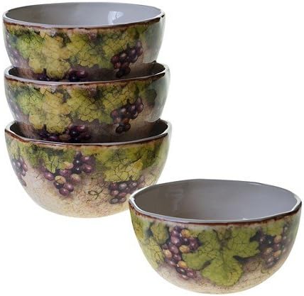 New nal Sanctuary Wine Set of 4 Ice Cream Bowl (5.75" x 3")