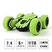 Stunt RC Car Toy, MiluoTech Remote Controlled Vehicles Car Double Sided Rotating Tumbling Ransformation 360 Degree Flips (Green)