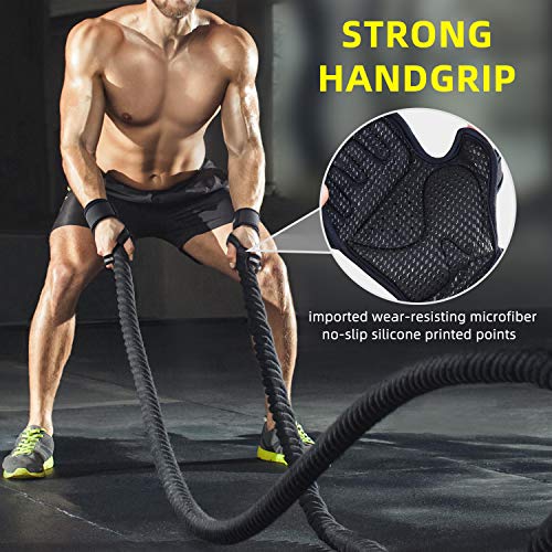 FREETOO-Protective-Weight-Lifting-Gloves-with-016-EVA-Padded-and-Wrist-Wrap-Support-Men-Grip-Silicone-Printed-Hardwearing-Microfiber-Fitness-Gloves-Breathable-Neoprene-Exercise-Gloves-with-Vents