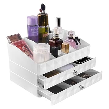 Amazon Com Cosmetics Organizer Large Capacity Jewelry Storage