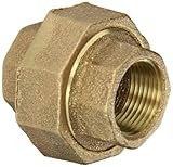 Anderson Metals 38104 Red Brass Pipe Fitting, Union, 3/4" Female Pipe