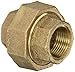 Anderson Metals 38104 Red Brass Pipe Fitting, Union, 3/4