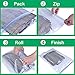 GANJOY Travel Space Saver Bags No Vacuum Needed for Travel (Pack of 10)