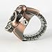 Youyoupifa Cool Design Skull Case Flip Quartz Ring Watch (Red Copper)