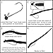 Harmony Fishing - Tungsten Shakeyhead Jigs [Pack of 5 w/Bait Pegs] (shaky head jig hooks for bass fishing) (1/8 oz (5 Pack))