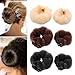 Goldrose Beauty Buns 2 Piece Magic Hair Styling Styler Twist Ring Former Shaper Doughnut Donut Chignon Bun Maker Clip Hair Curler Accessory Small & Large