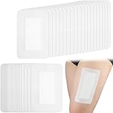 Breathable Adhesive Island Bandages Wound Dressing for Knee Replacement 4" x 6" Bordered Gauze Pad Patches Stitches Cuts Post Surgery No Glue On Center Pack of 10