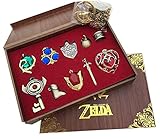 The Legend of Zelda Keychain Necklace Pendant Key Set Collection Gift Box