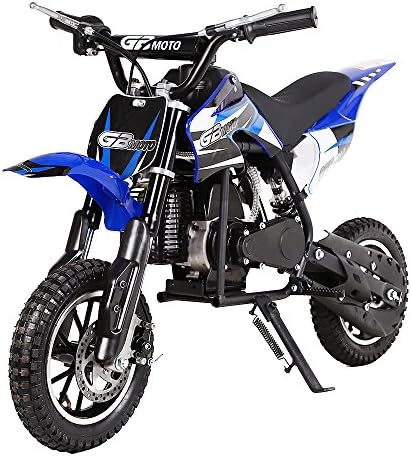 Toxozers Dirt Bike 49cc 50cc 2 Stroke Gas Mini Dirt Pit Bike - Powersports Kids Motorcycle Gas Scooter for Girls and Boys,Off Road Racing Motorcoss Bike