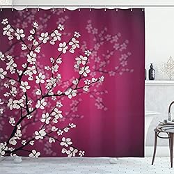 Ambesonne Japanese Shower Curtain, Spring Season