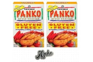 KIKKOMANS GLUTEN FREE PANKO Style Coating 8 oz Boxes (Pack of) GLUTEN FREE, Packed By Azeko