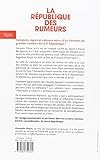 Image de La République des rumeurs (1958-2016)